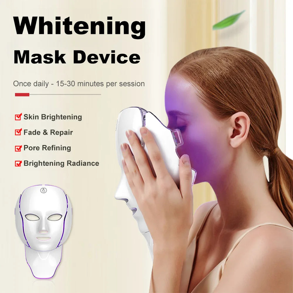 7-in-1 LED Facial Light Therapy Mask for Skin Rejuvenation