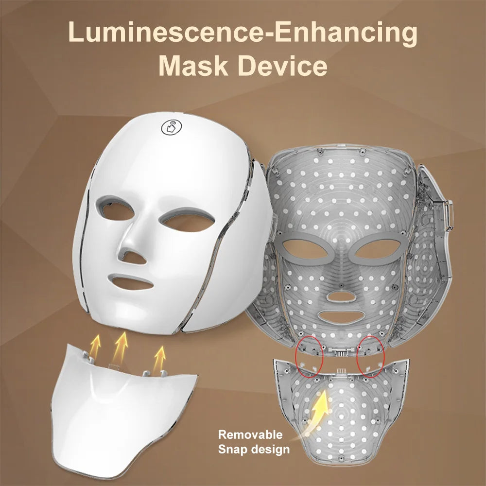 7-in-1 LED Facial Light Therapy Mask for Skin Rejuvenation