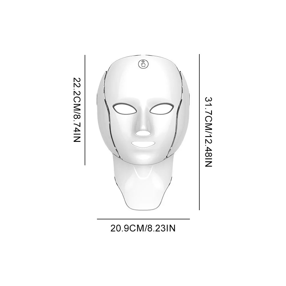 7-in-1 LED Facial Light Therapy Mask for Skin Rejuvenation